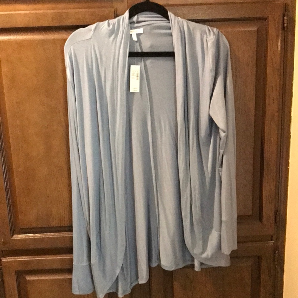 Brand New with tags Maurices Shawl Collar Open Front Cardigan  Blue/Gray Color
